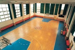 軍事科學院體育館室內籃球場地板